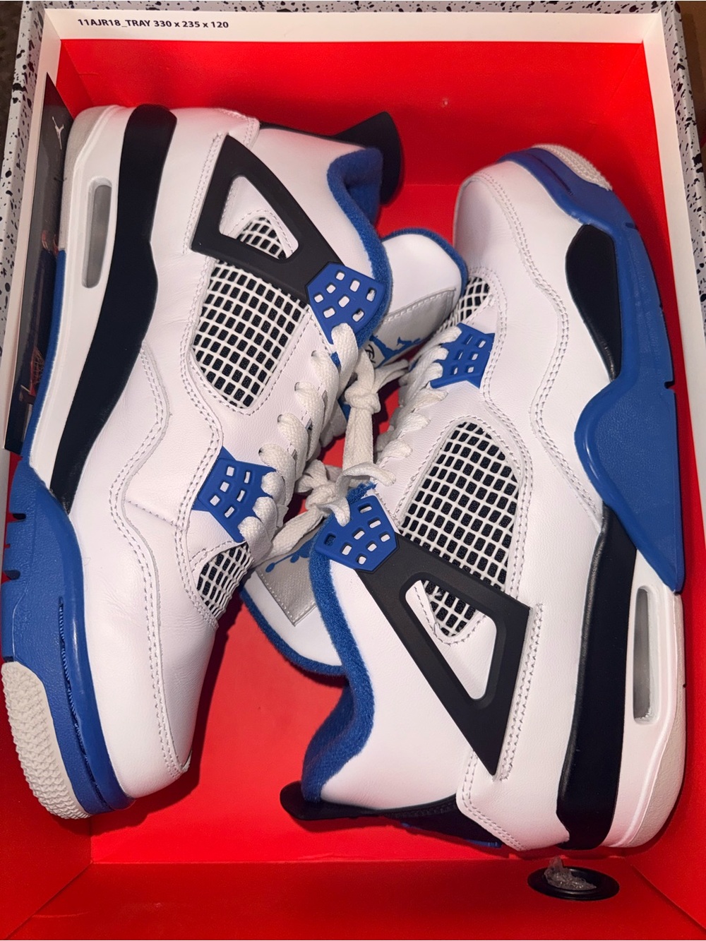 Air Jordan 4 Retro Motorsport 2017 size 9 PREOWNED EXCELLENT OG BOX